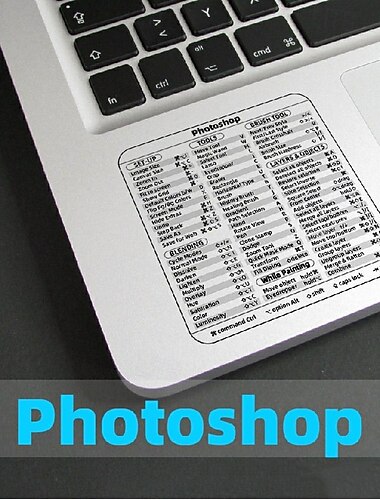  Tastenkombinationsaufkleber, Tastaturaufkleber für Mac, Chromebook, Word, Photoshop, Audition, Illustrator, Premiere Pro, After Effects, rückstandsfreie Tastenkombinationsaufkleber aus laminiertem