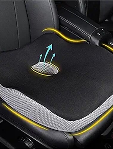  Cojín para asiento de automóvil, espuma viscoelástica de rebote lento, cojín para aumentar la altura del asiento del conductor del automóvil, cojín antideslizante para asiento de automóvil