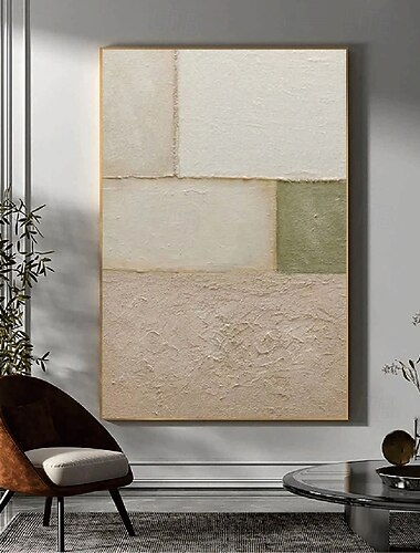  pittura a olio su tela dipinto a mano wabi sabi arte murale pittura astratta beige su tela dipinto fatto a mano un paio texture beige arte murale arte murale astratta neutra boho decorazione murale