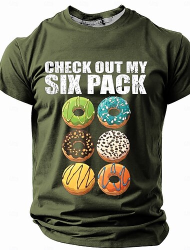  Men's Adult Humor Graphic Funny T shirt Short Sleeve T shirt 3D Print Crew Neck Shirt Retro Vintage Casual Street Style Street Sports Outdoor Casual Black Navy Blue Army Green Spring & Summer