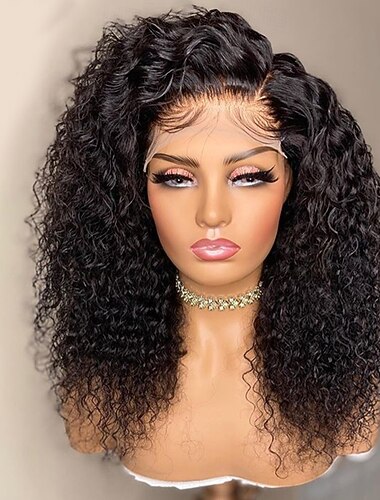  レミーヘア人毛 4x4レースフロント かつら サイドパート ミドル部 無料パーツ ブラジリアンヘア ナチュラルウェーブ ウェーブ ナチュラル かつら 130％ 150％ 180％ 髪の毛の密度 ベビーヘアで ハイライト / バレイヤージュヘア ナチュラルヘアライン あらかじめ摘まれた 用途 女性 黒人女性用かつら ロング 人毛レースウィッグ