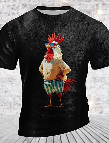  Herren Lustig Türkei T Shirt Kurzarm T-Shirt 3D-Druck Rundhalsausschnitt Hemd Retro Vintage Brautkleider schlicht Streetstyle Sports Outdoor Festtage Ausgehen Schwarz Blau Grün Frühling Sommer