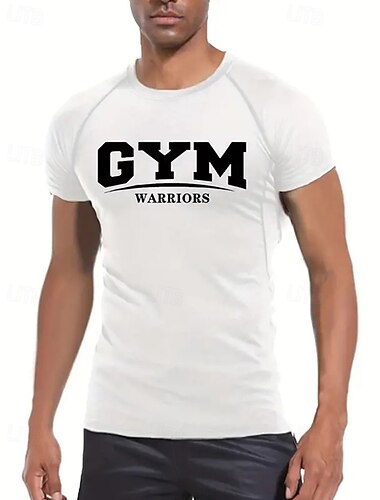  Herren Funktionsshirt Athletisches Hemd Fitnessstudio-Shirt Fitness Shirt Kurzarm T-Shirt Casual Athlässigkeit Atmungsaktiv Schnelltrocknend Hohe Dehnung Videokompression Fitnesstraining Laufen Gehen