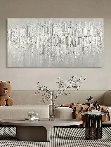  großes 3D-Ölgemälde auf Leinwand, handgemachtes abstraktes Gemälde, handgemachte Wandkunst, botanisches Messergemälde, leichtes Luxus-Ölgemälde für Wohnzimmer, Schlafzimmer, Wanddekoration