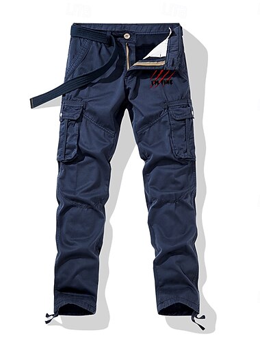  Herren Cargohose Cargohosen Cargohose Arbeitshose Multi Pocket Graphic Buchstabe Draussen In voller Länge Outdoor Sports Outdoor Casual Vintage Sport Gelb Armeegrün Mikro-elastisch