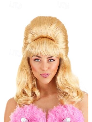  Peluca de mariquita rubia para mujer, pelucas para fiesta de cosplay de Halloween