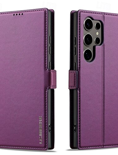 Handy Hülle Handyhüllen Für Samsung Galaxy S24 S23 S22 S21 Ultra Plus A55 A35 A25 A15 5G A54 A34 A14 A53 A52 S20 FE S25 Ultra Rückseite Brieftasche Kartenetui mit Halterung Magnetisch Kartenschlitz
