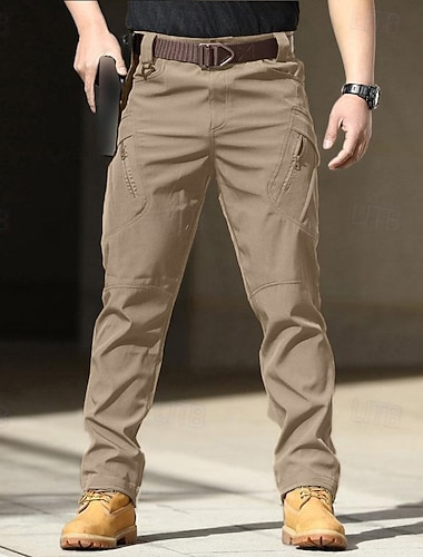  Herr Militärbyxor Cargo byxor Långbyxor Taktisk Ficka Klassisk Flera fickor Ensfärgat Komfort Utomhus Fullängd Ledigt Dagligen Streetwear Stylish Svart Armégrön Microelastisk