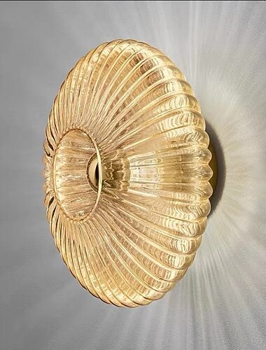  مصابيح حائط LED داخلية دافئة 21 سم 7 وات شمعدان زجاجي حديث عتيق شمالي E27 لغرفة المعيشة وغرفة النوم وقاعة الدرج 110-240 فولت
