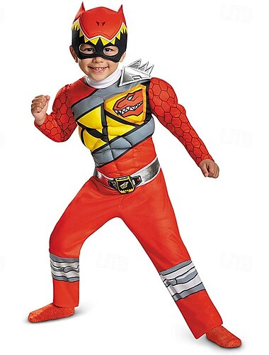  Mäktiga Morphin Power Rangers Tommy Oliver Cosplay-kostym Jumpsuit Cosplay Film-cosplay for Pojkar Flickor Barn Karnival Maskerad Fest Maskerad