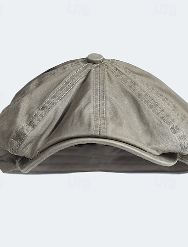  Herren Schiebermütze Ascot-Hut Ballonmütze Schwarz Blau Baumwolle Modisch Brautkleider schlicht Strasse Täglich Glatt Einstellbar Sonnenschutz Atmungsaktiv