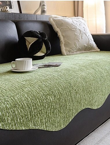  Ganzjahres-Sofabezug aus Chenille – weicher und strapazierfähiger Stoff für ganzjährigen Komfort – elegantes Design wertet jeden Wohnraum auf – schützt Ihr Sofa vor Verschüttetem, Flecken und Kratzern