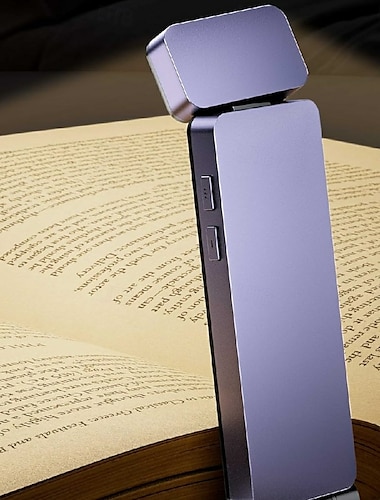  Leselicht wiederaufladbares Buchlicht zum Lesen Clip-on-LED-Lesezeichenlampe mit 3 Lichtfarben
