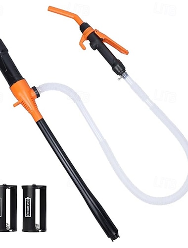  draagbare op batterijen werkende pomp Op batterijen werkende overdrachtspomp voor vloeibaar water/brandstof met instelbare debietregeling  & filterontwerp 2,2 gallon per minuut voor benzine-sifonpomp