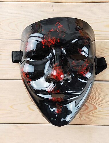  Halloween V for Vendetta Maske Halloweentillbehör Voksne Herre Skræmmende kostume Halloween Karneval Nemt karnevalskostume