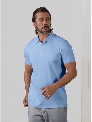  Herren poloshirt Schwarz Weiß Hellgrün Kurzarm Shirt Golfkleidung, Kleidung, Outfits, Kleidung