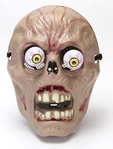  Vampyr Dracula Maske Halloweentillbehör Voksne Herre Skræmmende kostume Halloween Karneval Nemt karnevalskostume