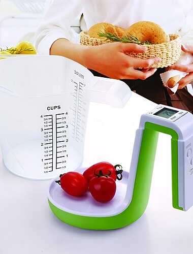  Balance de tasse à mesurer électronique de cuisine numérique, balance de cruche domestique avec affichage lcd, mesure de la température