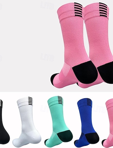  Calcetines unisex, calcetines de compresión, calcetines de bicicleta, calcetines deportivos, calcetines atléticos, para acampar/senderismo, ejercicio al aire libre, ciclismo/bicicleta,