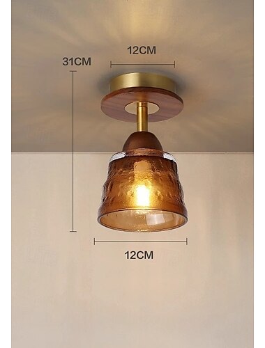  Lampe suspendue à LED 3 couleurs source de lumière 1 lumière personnalisée simple rétro rustique éclairage suspendu décoratif pour salle à manger cuisine placard chevet 110-240v