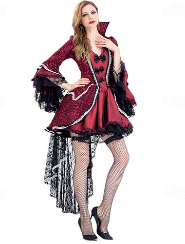  noita Vampyyri Elokuva ja TV-teemojen asut Walpurgin yö Cosplay-Asut Juhla-asu Naamiaisasu Asusteet Cosplay Naisten Aikuisten Suoritus Juhla Halloween Naamiaiset Mardi Gras Helppo karnevaaliasu