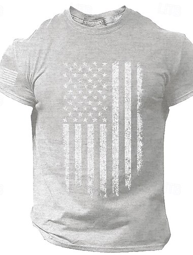  4 يوليو 2026 يوم الذكرى الـ 250 تي شيرت للرجال بأكمام قصيرة بشعار وطنين مفعم بالوطنية للرياضات الخارجية