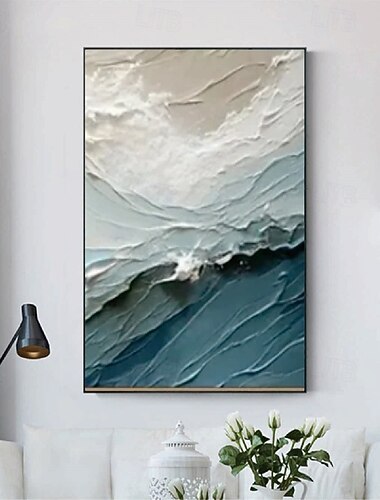  pictură în ulei de val lucrată manual wabi sabi artă de perete bej pictură abstractă pe pânză o pereche textură bej pictură în ulei artă de perete artă de perete neutru abstract ocean pictura artă de