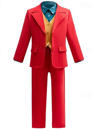  Joker: Folie à Deux Joker Clown Mantel Hose Outfits Cosplay Film Cosplay for Herren Erwachsene Maskerade Party / Abend