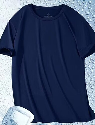  Per uomo T-shirt da corsa Manica corta Maglietta Informale Athleisure Traspirante Asciugatura rapida Morbido Allenamento in palestra Corsa Marcia abbigliamento sportivo Abbigliamento sportivo Tinta