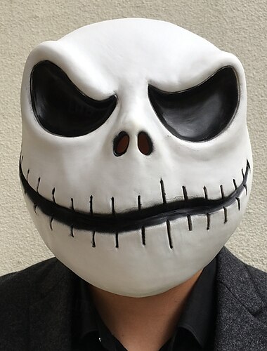  Mindszentek napja Jack Skellington Farsangi maszk Maszk Halloween-kellékek Felnőttek Férfi Női Uniszex Borzalom Mindszentek napja Farsang Könnyű farsangi jelmez