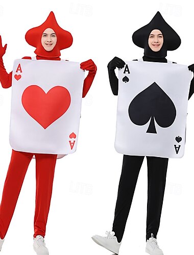  koppels alice in wonderland pokerkaarten halloween groep koppels kostuums kinderen volwassenen unisex grappig kostuum optreden feest halloween carnaval makkelijke halloween kostuums