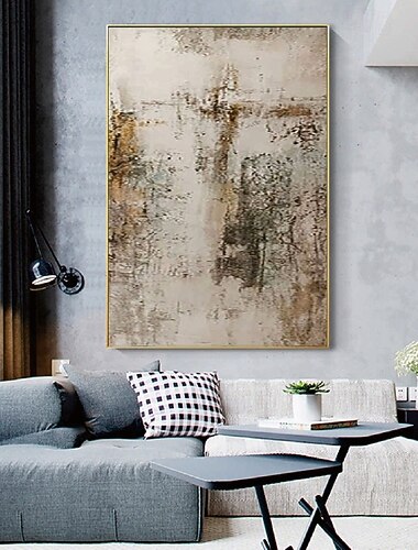  zlatá fólie olejomalba ruční abstraktní zlatá malba wabi sabi nástěnné umění béžová abstraktní malba na plátně pár béžová textura olejomalba nástěnné umění neutrální abstraktní olejomalba wal výzdoba