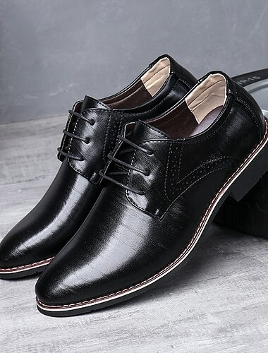  Herren Outdoor Derby-Schuhe Abendschuhe Geschäftlich Klassisch Brautkleider schlicht Hochzeit Täglich Büro & Karriere Mikrofaser Schwarz Blau Braun Sommer Frühling