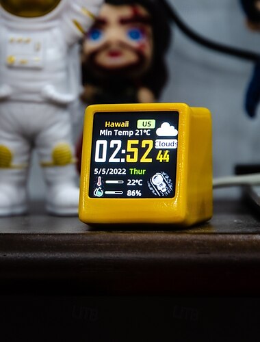  orologio portatile intelligente wifi stazione meteo display meteo temperatura umidità orologio decorazioni da tavolo