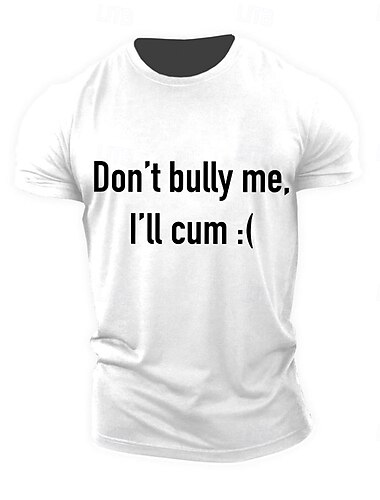  Herren Mit Buchstaben bedruckt Lustig Humor T Shirt T-Shirt 100% Baumwolle Kurzarm Grafik Hemd Schwarz Weiß Armeegrün Bequemes T-Shirt Straße Sport im Freien Modedesigner-Kleidung