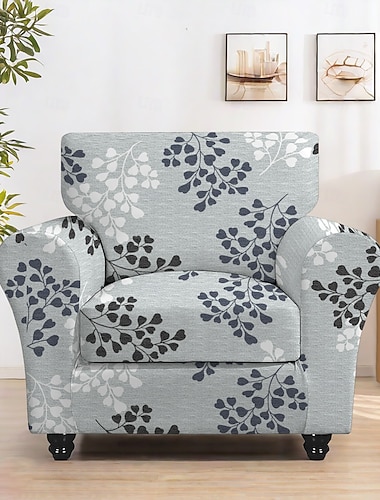  Funda elástica para sillón con diseño floral, funda elástica con diseño floral para un ajuste elegante y seguro, ideal para proteger y refrescar su sillón