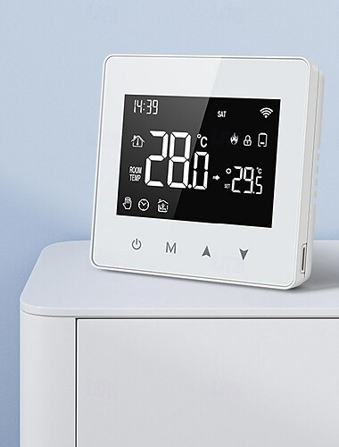  Tuya WiFi Zigbee intelligenter Konstanttemperaturregler LED-Anzeige einstellbarer Temperaturregler kompakte Größe Wasser-/Gaskessel-Temperaturregler kompatibel