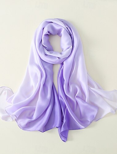  Seidenähnlicher Schal für Damen, Party-Wickeltuch, Abendkleid, Brautjungfer, lange seidige Schals für Hochzeiten in verschiedenen Farben