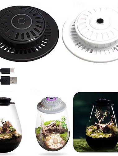  Luz de relleno de micropaisaje OVNI, luz LED para plantas, luz de musgo ecológica para botella, luz LED para crecimiento de plantas, luz creativa de árbol de la vida, fuente de alimentación USB, 1
