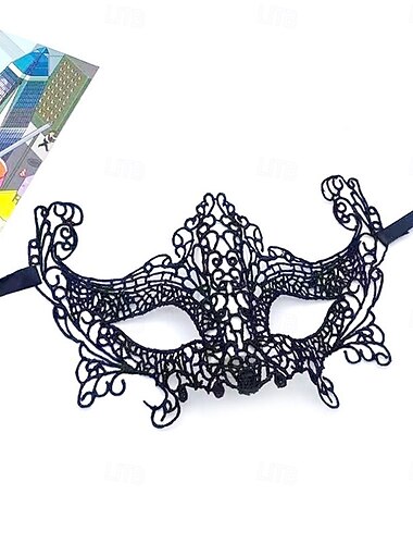  Maskenmaske aus Spitze, elastisch, passend für Erwachsene, weiches, sanftes Material, speziell für Kostümpartys
