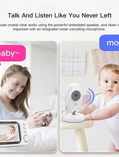  Babyphone 1 mp effektive Pixel IR-Kamera 330 ° Sichtwinkel in Grad 5 m Nachtsichtsreichweite