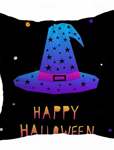  Halloween-Dekorationen, gruseliger dekorativer Kissenbezug, 1 Stück, weicher quadratischer Kissenbezug für Schlafzimmer, Wohnzimmer, Sofa, Couch, Stuhl, Kürbisschädel