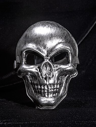  Halloween Scheletro Teschio Fantasma Maschera Puntelli di Halloween Per adulto Per uomo Per donna Costume spaventoso Halloween Carnevale Costume di Carnevale facile