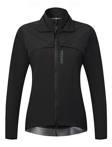  Wosawe Frühlings- und Herbstsaison Damen Fahrrad-Windjacke, abnehmbares Design, wind- und wasserdichte Jacke, Fahrradoberteil bh233