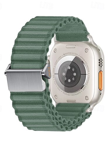  Ręcznie pleciona lina Kompatybilny z Pasek do zegarka Apple Watch 38mm 40mm 41mm 42mm 44mm 45mm 49mm Pleciony Zapięcie metalowe Regulowany Nylon Wymienny pasek do zegarka na iwatch Ultra 2 Series 9 8