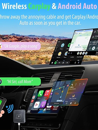  беспроводной адаптер carplay android auto преобразует встроенный в автомобиль проводной carplay android auto в беспроводной разъем & играть