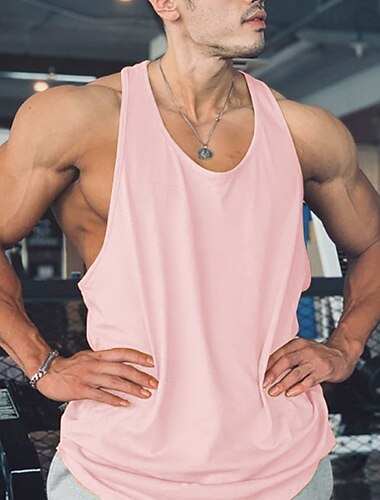  Per uomo Canotta da Allenamento Canotta da corsa Canotta da palestra Senza maniche Gilet / Gilet Informale Athleisure Traspirante Asciugatura rapida Morbido Allenamento in palestra Corsa Marcia