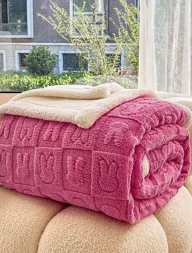  Double-Sided Throw Blanket Reversible Design for Versatile Style and Comfort Ultra-Soft Fabric on Both Sides for a Cozy, Warm Feel - Perfect for Layering on Sofas, Beds, or as a Travel Companion