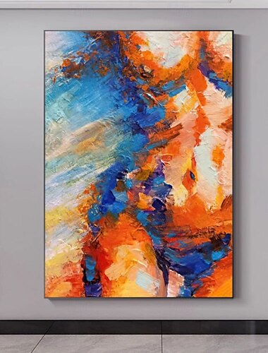  handgemachtes Ölgemälde auf Leinwand, Wandkunst, Dekoration, nackte Figur, abstrakt, für die Inneneinrichtung, gerollt, rahmenlos, ungedehntes Gemälde