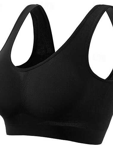  Damen Leichte Unterstützung Sport Bustier bh Sport-BH Bustier Rückenfrei BH-Oberteil Gefüttert Fitness Freizeit Sport Laufen Atmungsaktiv Leichtgewichtig Weich Schwarz Weiß Rosa Einfarbig